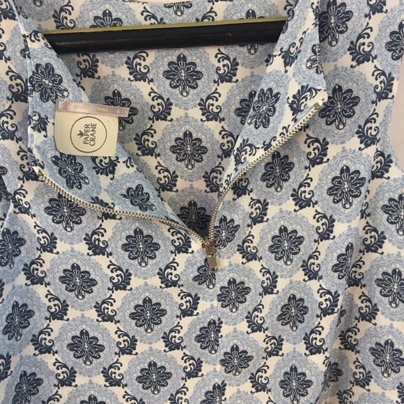 Anthro PAPER CRANE Tank Top Floral Blouse S - Picture 6 of 6